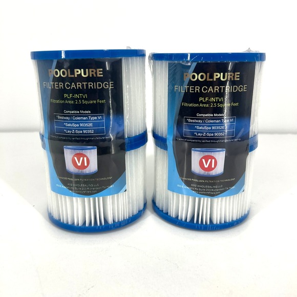 Bestway Other - Bestway Type VI Spa Replacement Filters for Coleman SaluSpa Pump 90352E, 4-Pack